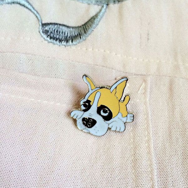 image-Pet Dog Hat Badge Alloy Brooch Animal Jewelry Pin