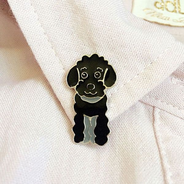 image-Pet Dog Hat Badge Alloy Brooch Animal Jewelry Pin