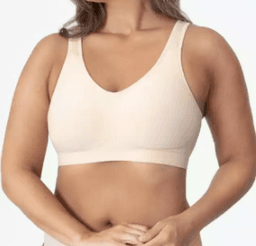 image-Women's Wireless Bra Vest Medium Cup Seamless Back Closure Nylon