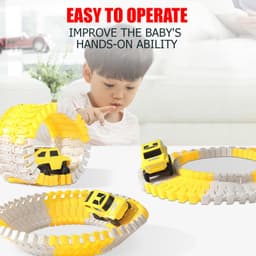 image-Tong Li DIY Electric Track Car Engineering Train Educational Toy Ages 4-6