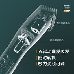 image-Createdog Dual Drive Pet Hair Clipper Waterproof Ceramic Blade