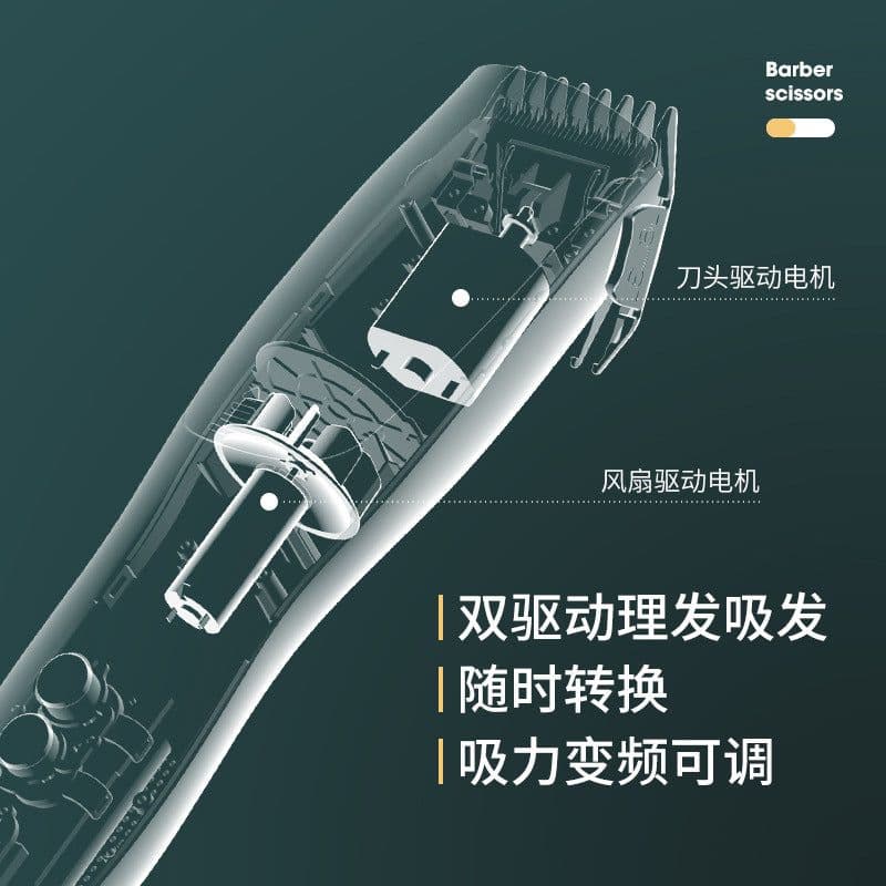 image-Createdog Dual Drive Pet Hair Clipper Waterproof Ceramic Blade