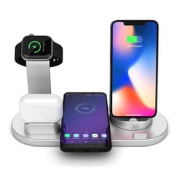 image-Wireless Charging Stand 6-in-1 with Bluetooth Headset Charger