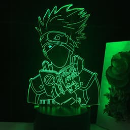 image-Naruto Kakashi 3D LED Night Light Touch Desk Lamp for Bedroom