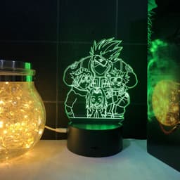 image-Naruto Kakashi 3D LED Night Light Touch Desk Lamp for Bedroom