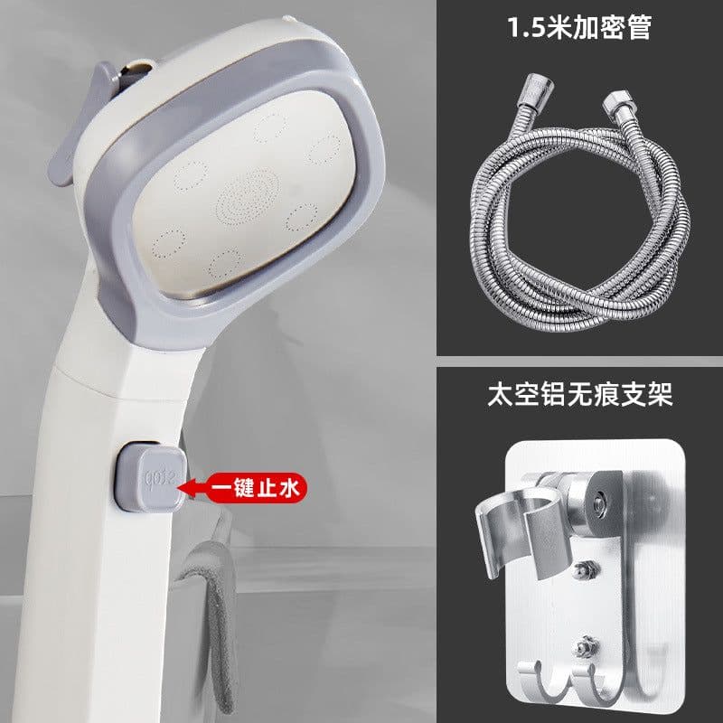 image-Cross-Border 4-Speed High-Pressure Handheld Shower Head Set
