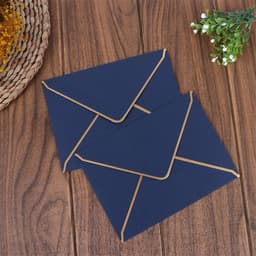image-50pcs European Embossed Business Envelopes A7 185x135mm Kraft Paper