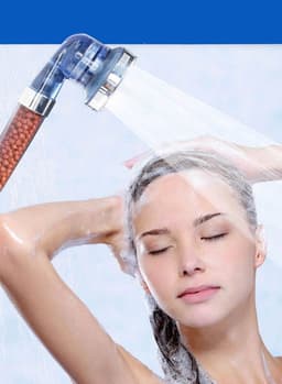 image-Negative Ion Booster Shower Head Water Saving Hand-Held Spa