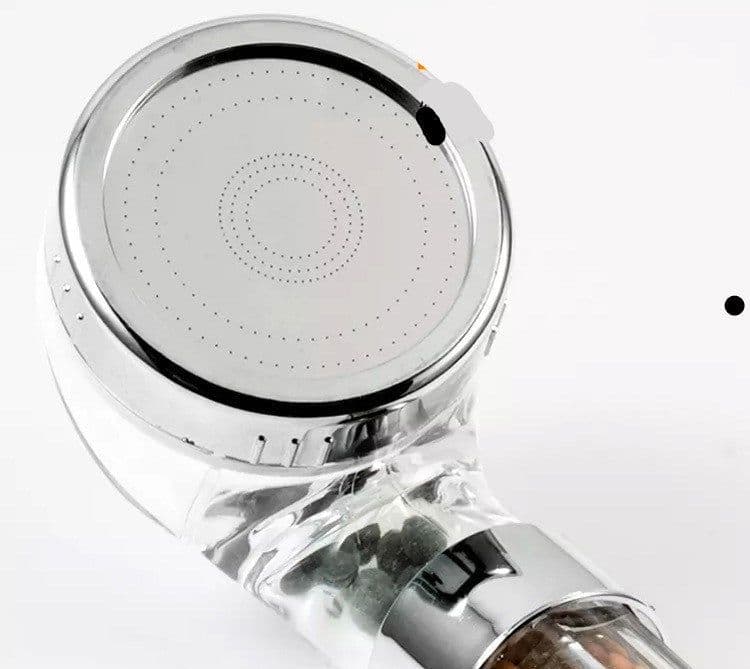 image-Negative Ion Booster Shower Head Water Saving Hand-Held Spa