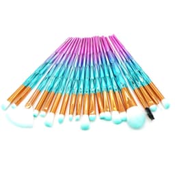 image-20-Piece Gradient Unicorn Makeup Brush Set Diamond Handle