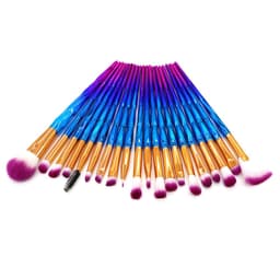 image-20-Piece Gradient Unicorn Makeup Brush Set Diamond Handle