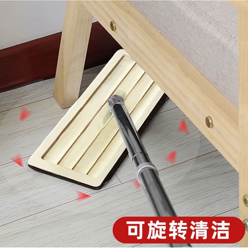 image-Flat Mop and Bucket Set Hands-Free Wet Dry Stainless Steel