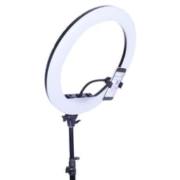 image-Triumph 18-Inch LED Ring Light with Remote Control and Mirror