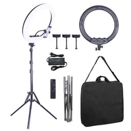 image-Triumph 18-Inch LED Ring Light with Remote Control and Mirror