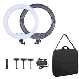 image-Triumph 18-Inch LED Ring Light with Remote Control and Mirror