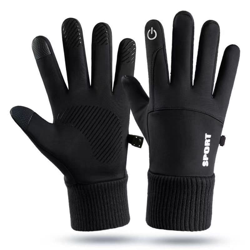 image-Syracuse Embossed Polyester Ski Gloves Winter Finger Gloves