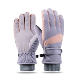 image-Syracuse Embossed Polyester Ski Gloves Winter Finger Gloves