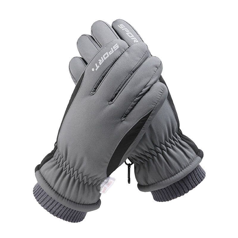 image-Syracuse Embossed Polyester Ski Gloves Winter Finger Gloves