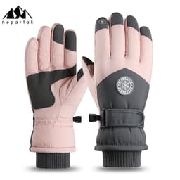 image-Syracuse Embossed Polyester Ski Gloves Winter Finger Gloves