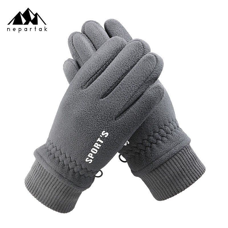 image-Syracuse Embossed Polyester Ski Gloves Winter Finger Gloves