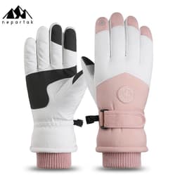 image-Syracuse Embossed Polyester Ski Gloves Winter Finger Gloves