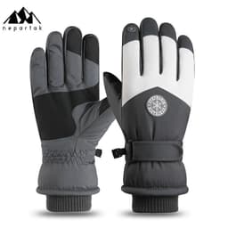 image-Syracuse Embossed Polyester Ski Gloves Winter Finger Gloves