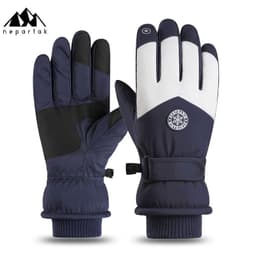 image-Syracuse Embossed Polyester Ski Gloves Winter Finger Gloves