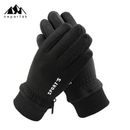 image-Syracuse Embossed Polyester Ski Gloves Winter Finger Gloves