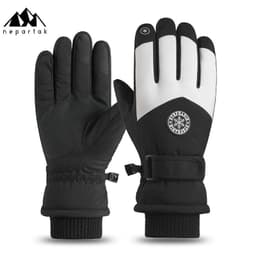 image-Syracuse Embossed Polyester Ski Gloves Winter Finger Gloves