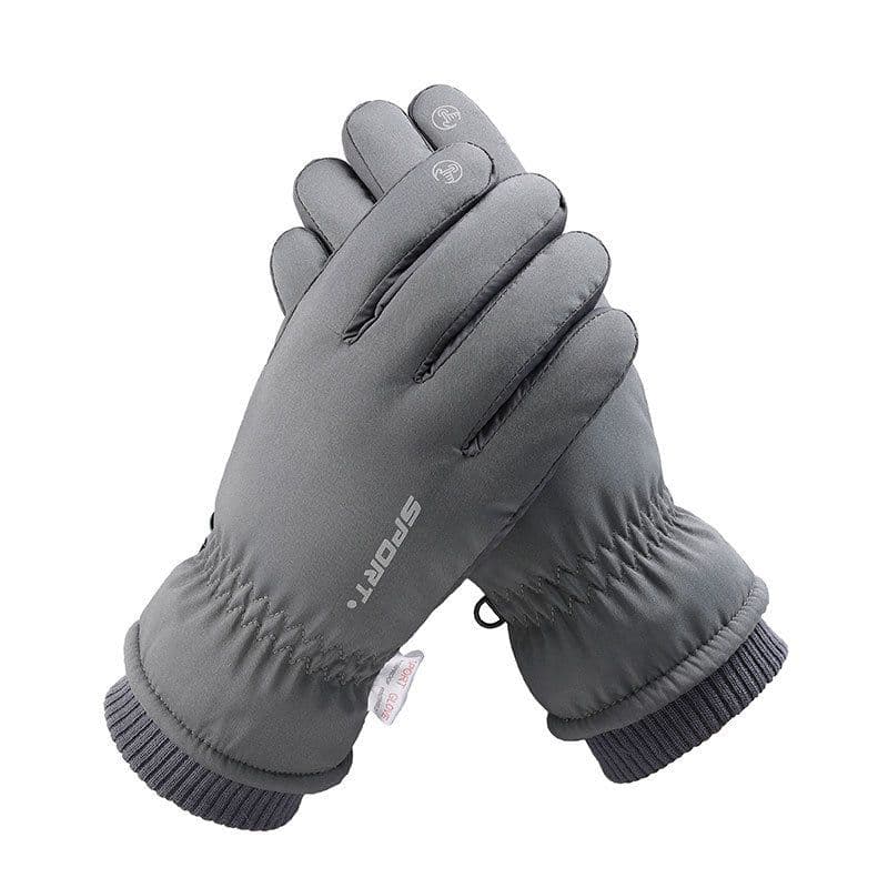 image-Syracuse Embossed Polyester Ski Gloves Winter Finger Gloves