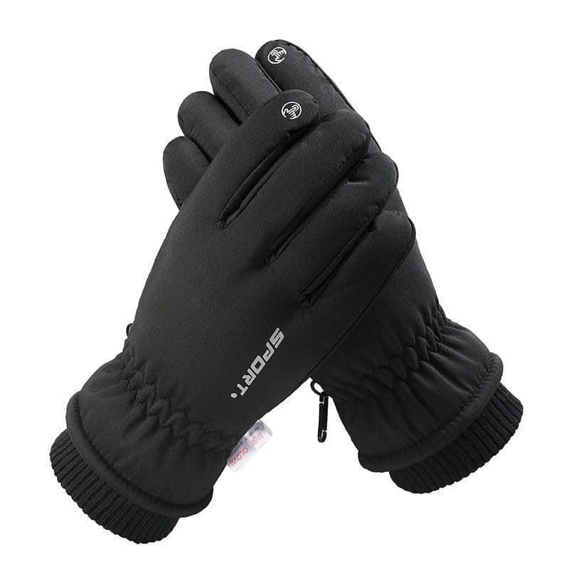 image-Syracuse Embossed Polyester Ski Gloves Winter Finger Gloves