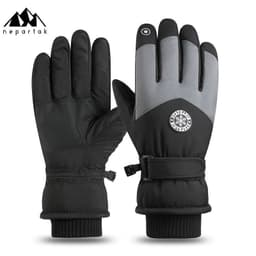 image-Syracuse Embossed Polyester Ski Gloves Winter Finger Gloves
