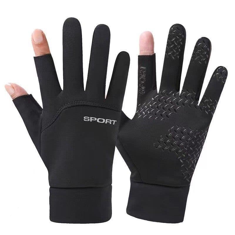 image-Syracuse Embossed Polyester Ski Gloves Winter Finger Gloves