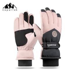 image-Syracuse Embossed Polyester Ski Gloves Winter Finger Gloves