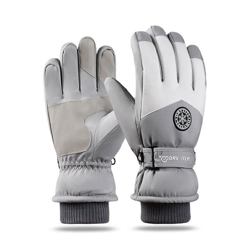 image-Syracuse Embossed Polyester Ski Gloves Winter Finger Gloves
