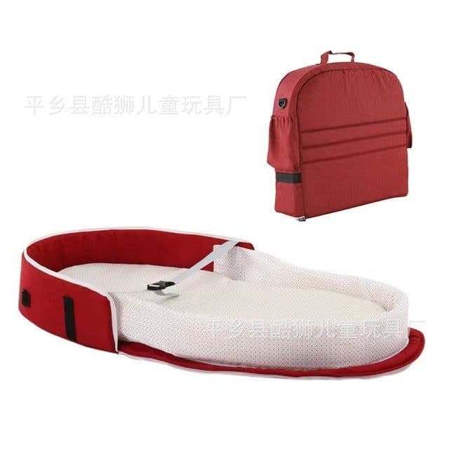 image-Portable Baby Travel Crib with Mosquito Net - Foldable Bed in Bed