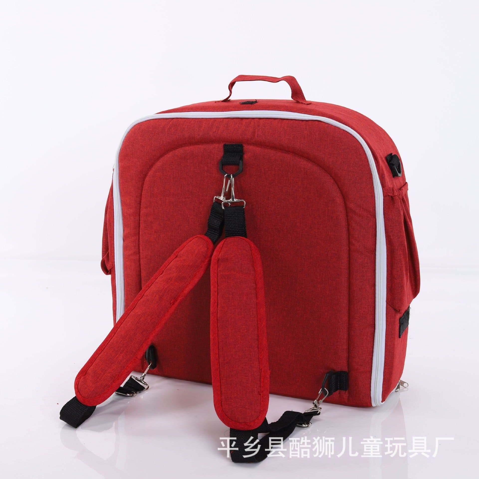 image-Portable Baby Travel Crib with Mosquito Net - Foldable Bed in Bed