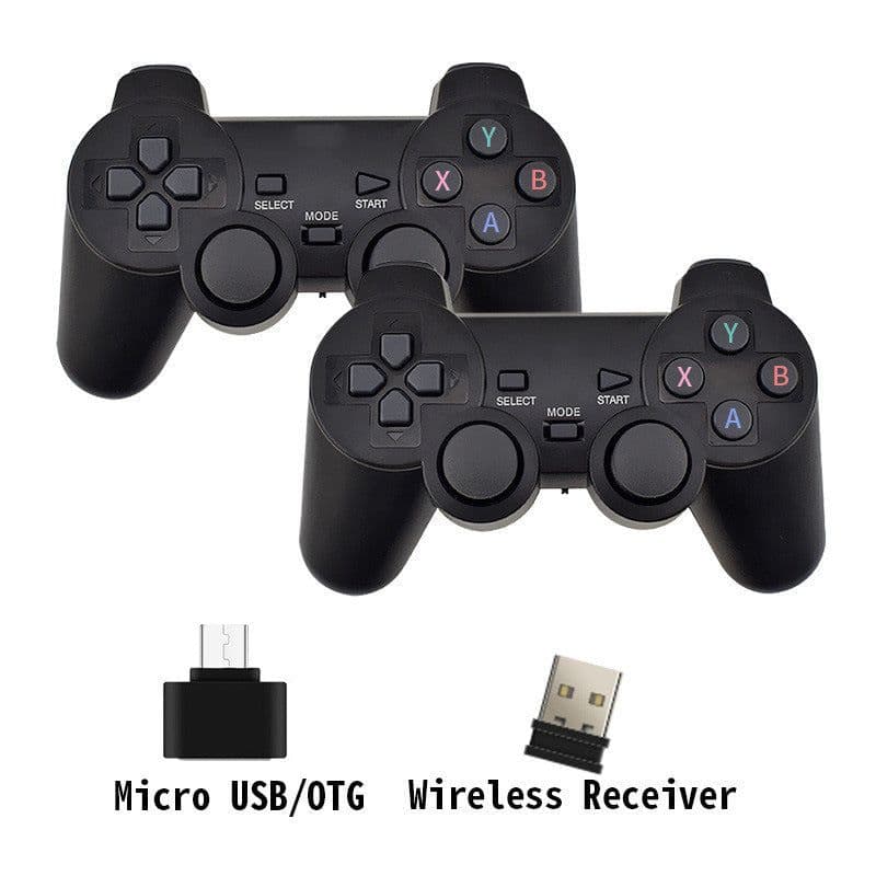 image-M8 2.4G Wireless TV Game Console HDMI Dual Controller 32GB