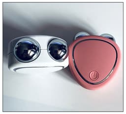 image-Microcurrent Facial Massager V-Shape Face Lift Beauty Device Pink