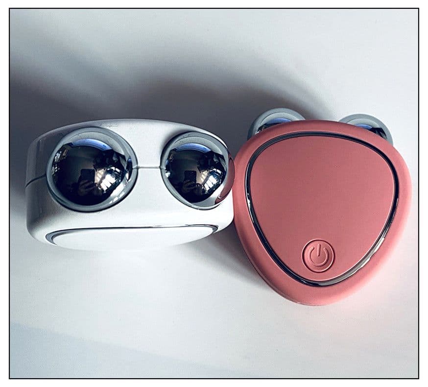 image-Microcurrent Facial Massager V-Shape Face Lift Beauty Device Pink