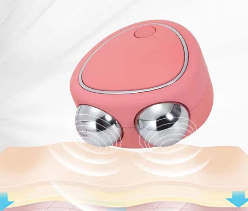 image-Microcurrent Facial Massager V-Shape Face Lift Beauty Device Pink