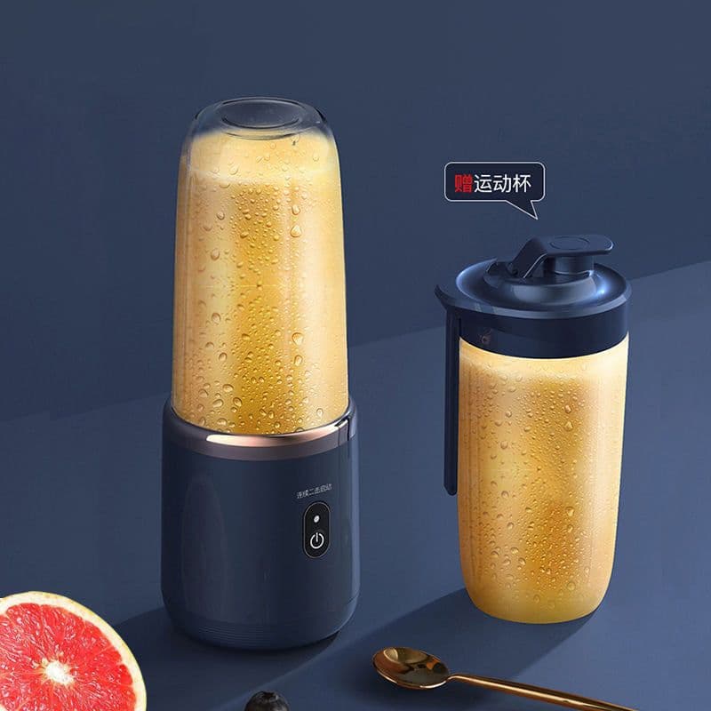 image-Portable Mini Juicer USB Rechargeable Blender Cup 400mL