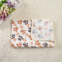 image-Pet Seat Cushion Mat for Dogs and Cats Non-Slip Beige Cloth