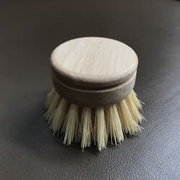 image-Wooden Kitchen Dish Brush - Short Handle Round Sisal Cleaning Brush