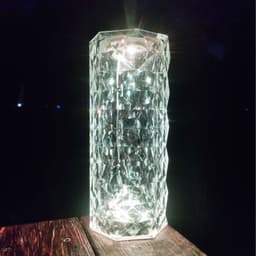 image-Crystal Rose Table Lamp RGB 16 Color Touch Remote Control LED Night Light