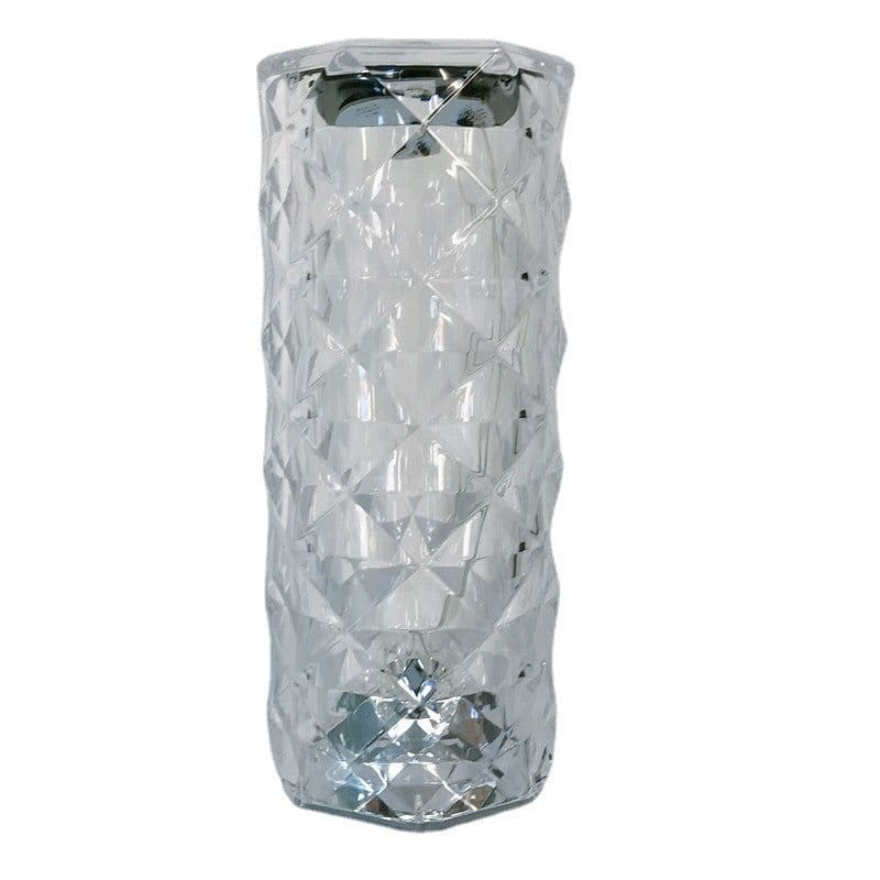 image-Crystal Rose Table Lamp RGB 16 Color Touch Remote Control LED Night Light