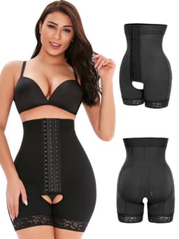image-TOPMELON High-Waisted Tummy Control Shapewear Pants D012
