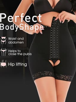 image-TOPMELON High-Waisted Tummy Control Shapewear Pants D012