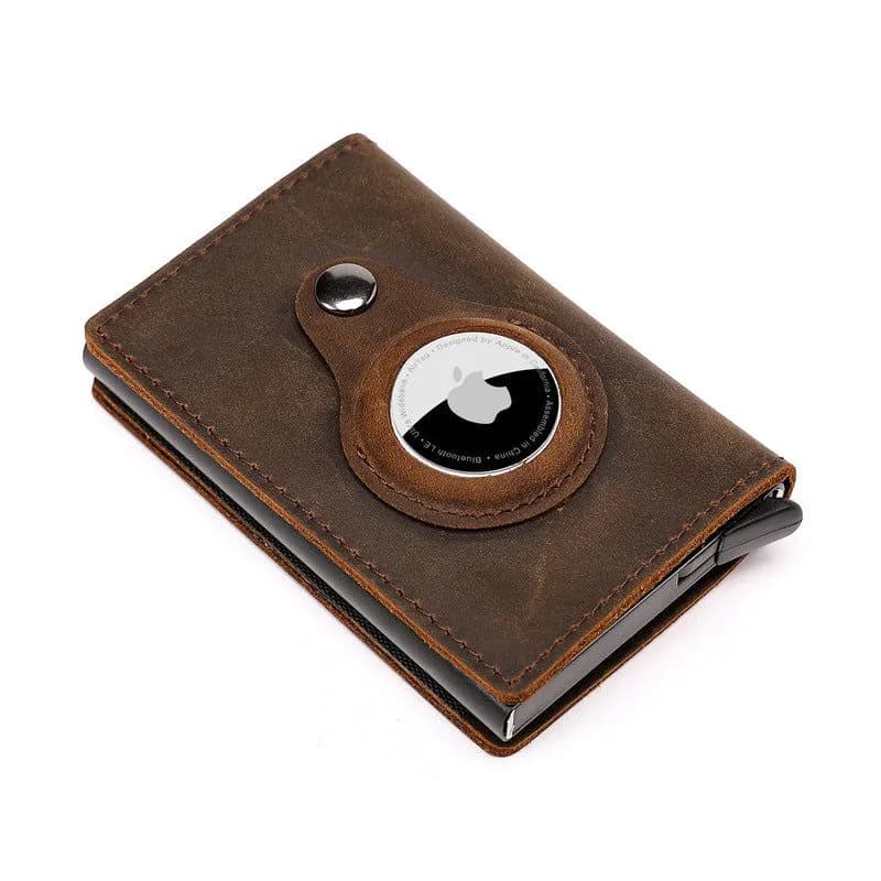 image-Genuine Leather Wallet with Card Holder - RFID Blocking Bifold