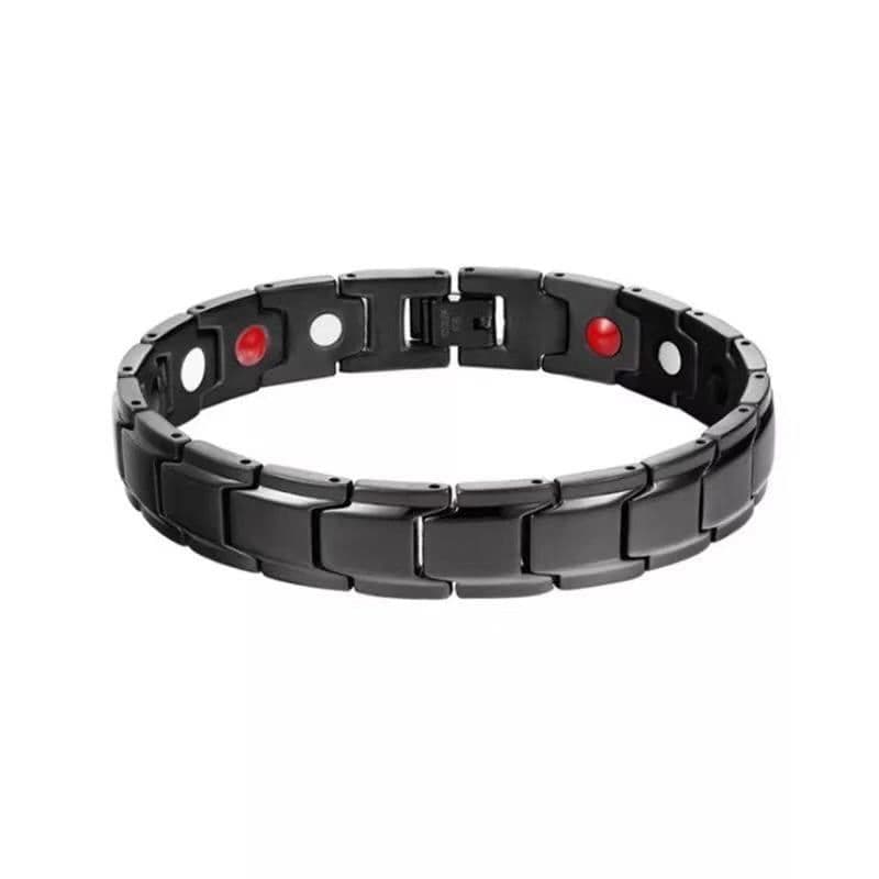 image-Magnetic Therapy Bracelet Detachable Metal Unisex Health Jewelry